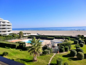 Canet-en-Roussillon - 6 pers - T3 - Plage directe, PKG, Piscine, Wifi - FR-1-794-128